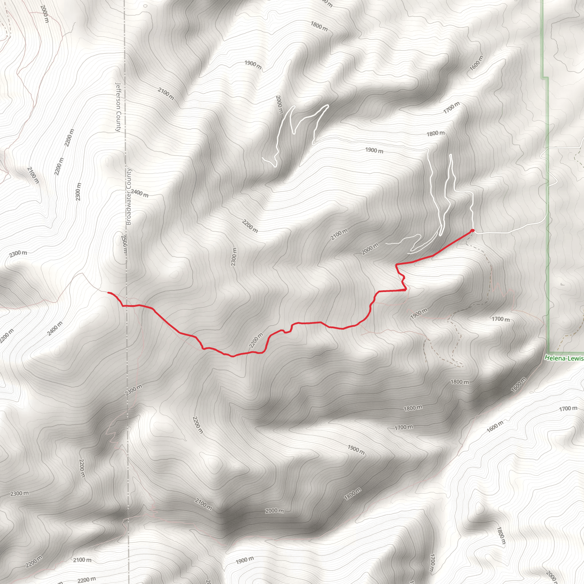 Pole Creek Trail mobile static map