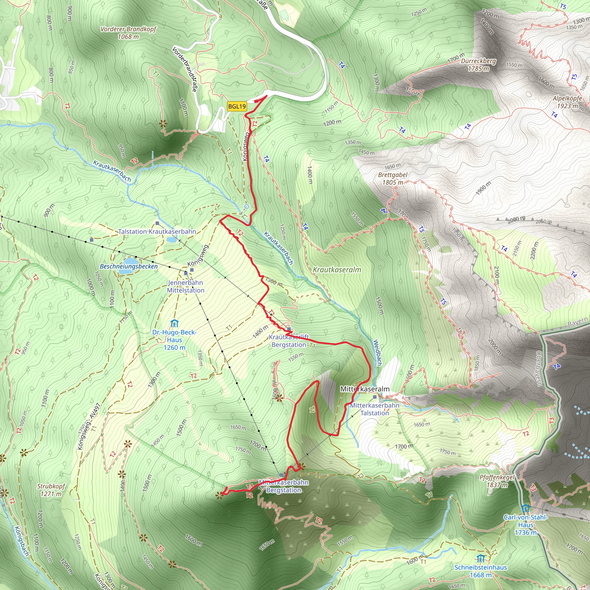 Jenner Peak Walk mobile static map