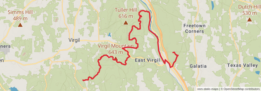 American Perimeter Trail - New York to Maine stage 12 Map