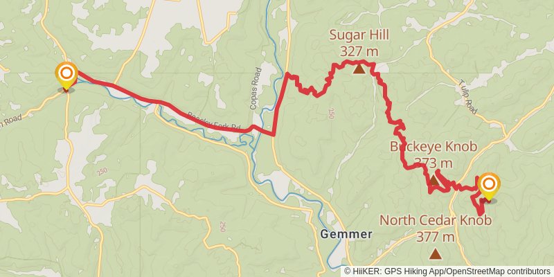 American Discovery Trail North Route stage 76 Map