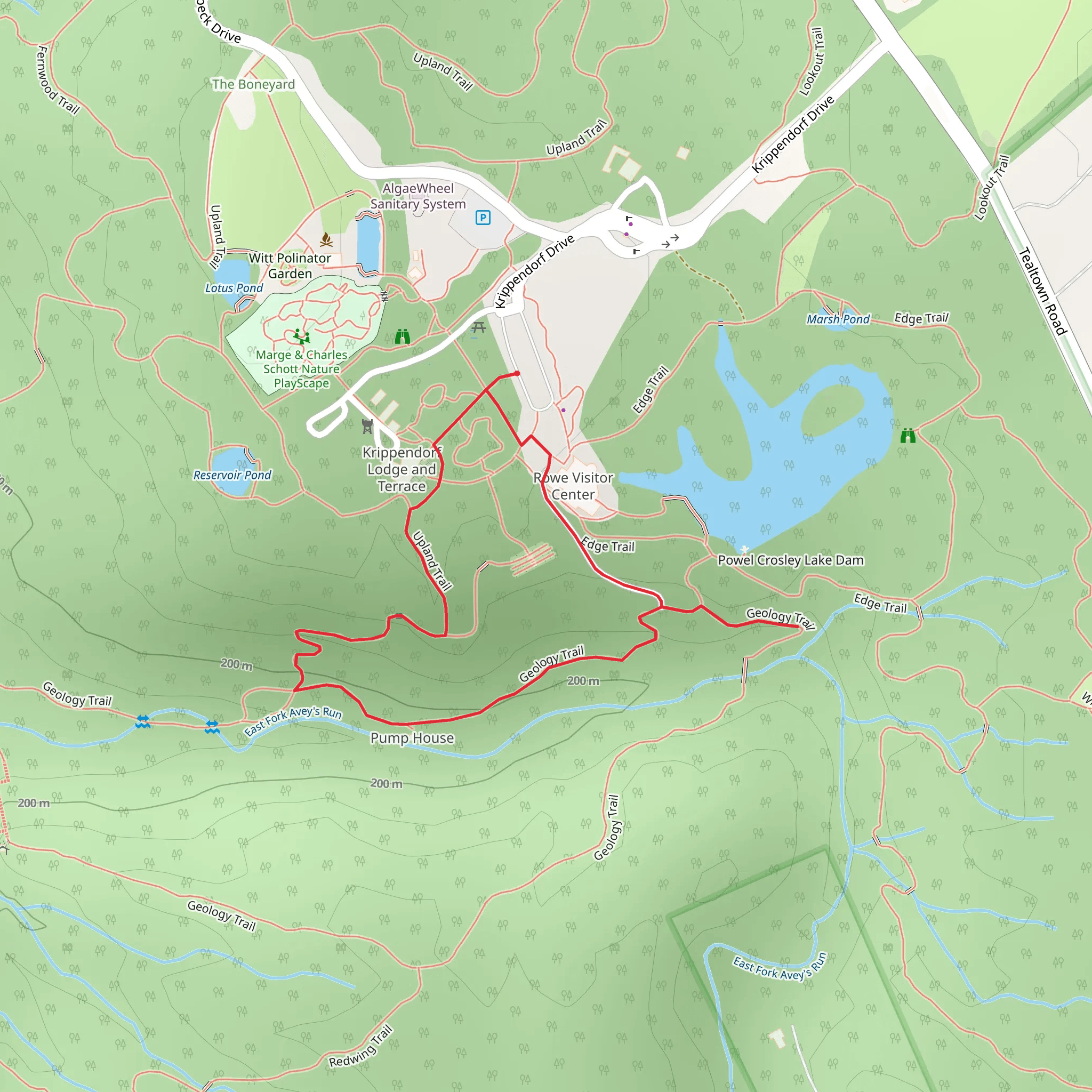 Geology Loop Trail mobile static map