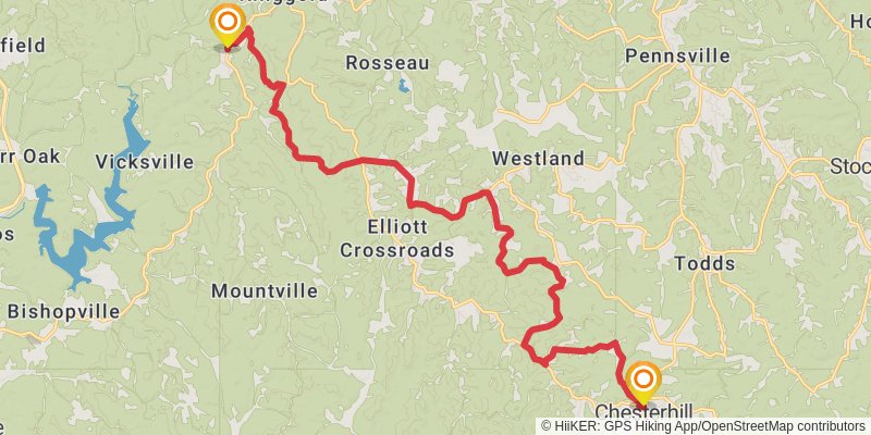 Buckeye Trail stage 71 Map