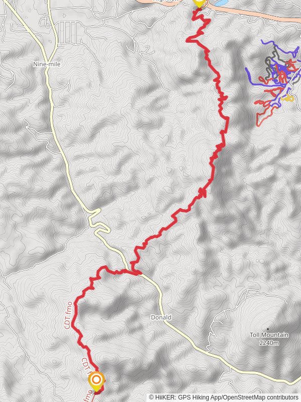 Continental Divide Trail from Homestake Lake