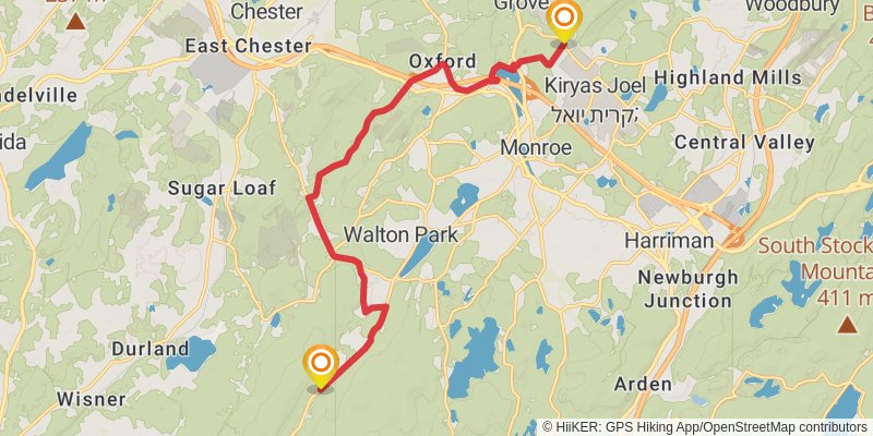 Highlands Trail stage 3 Map