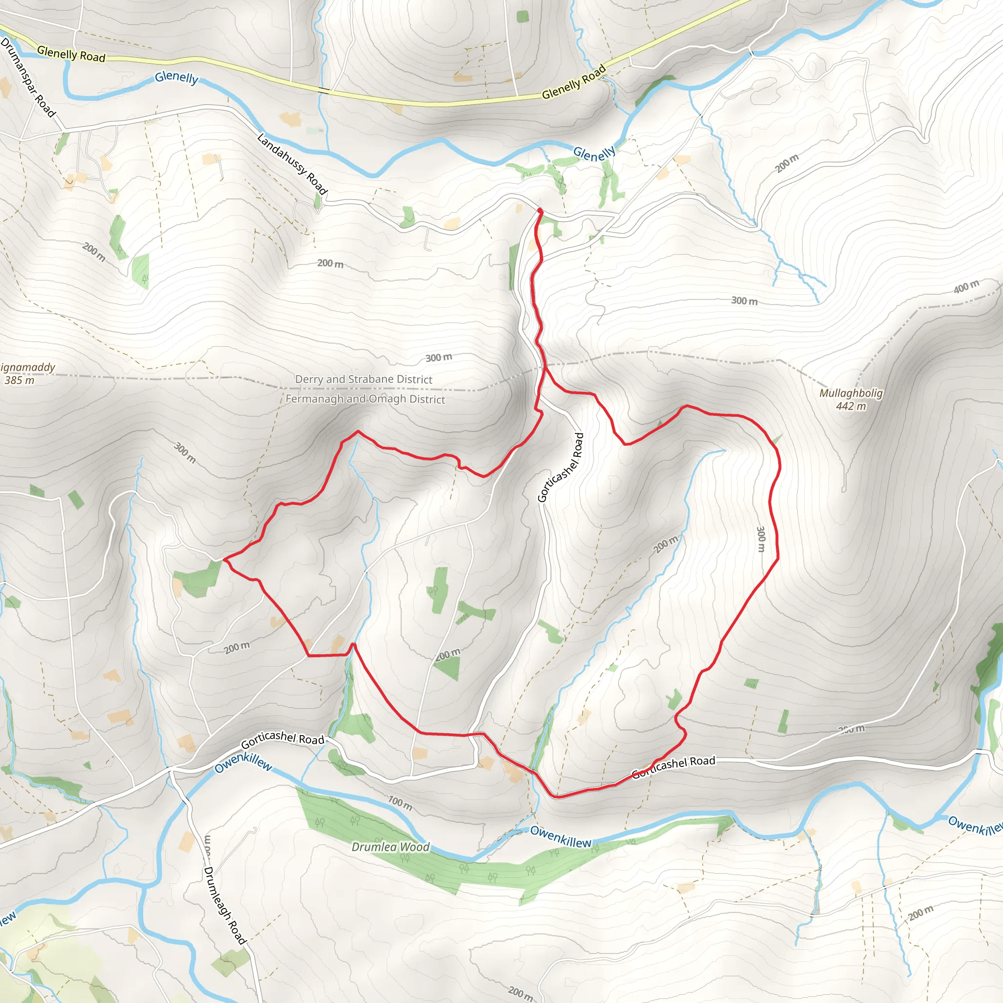 Vinegar Hill Loop mobile static map