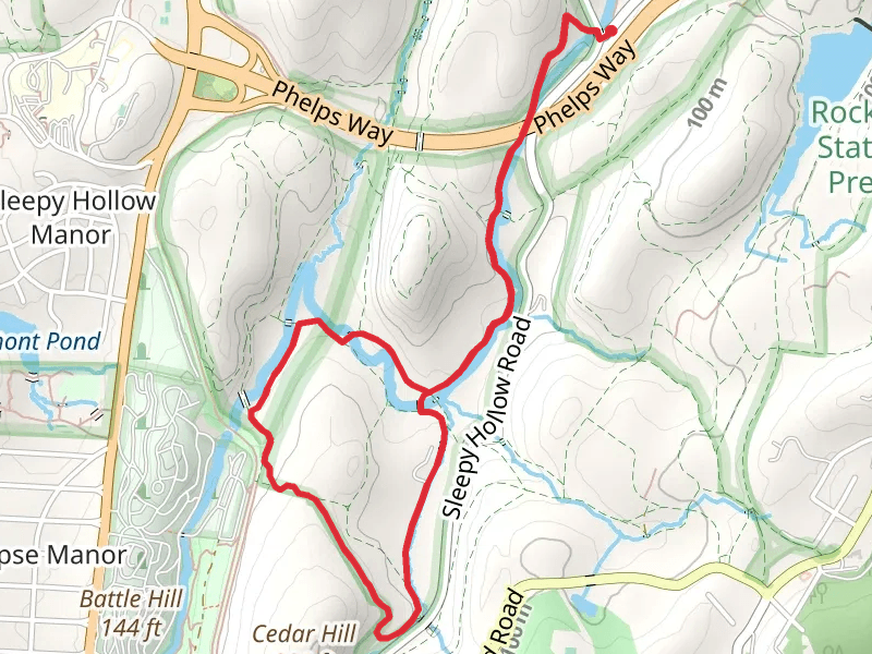 Douglas Hill and Canter Alley Loop via Pocantico River Trail