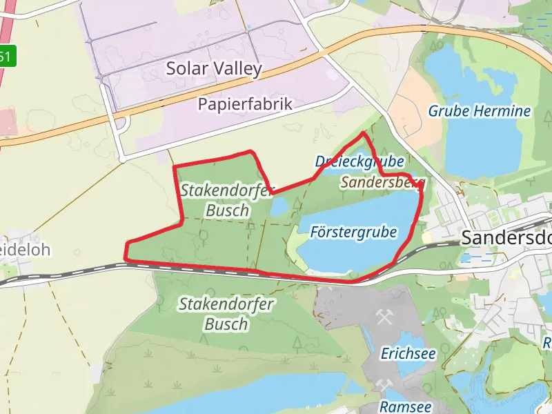 Forstergrube and Stakendorfer Busch Loop mobile static map