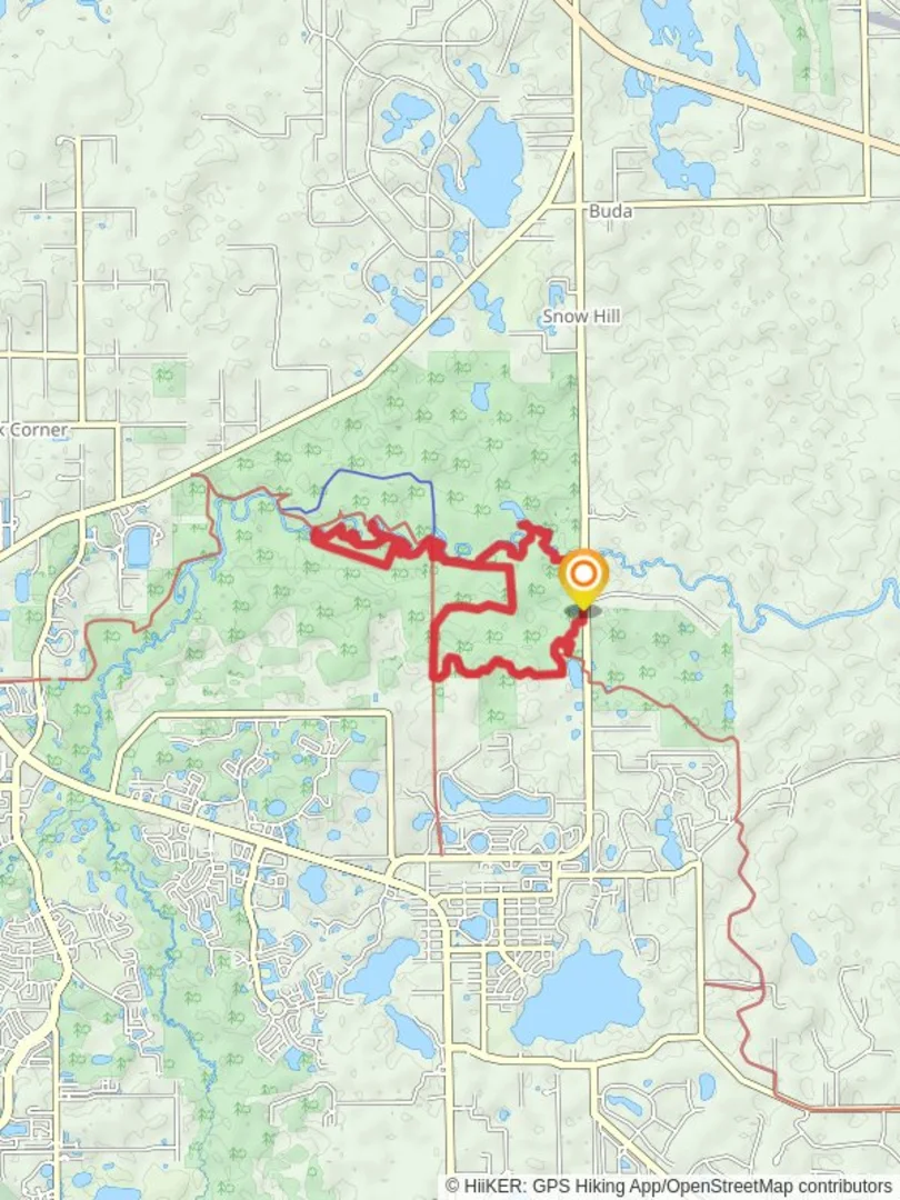 An image depicting the trail Florida, Outback and River Loop Trail and its surrounding area.