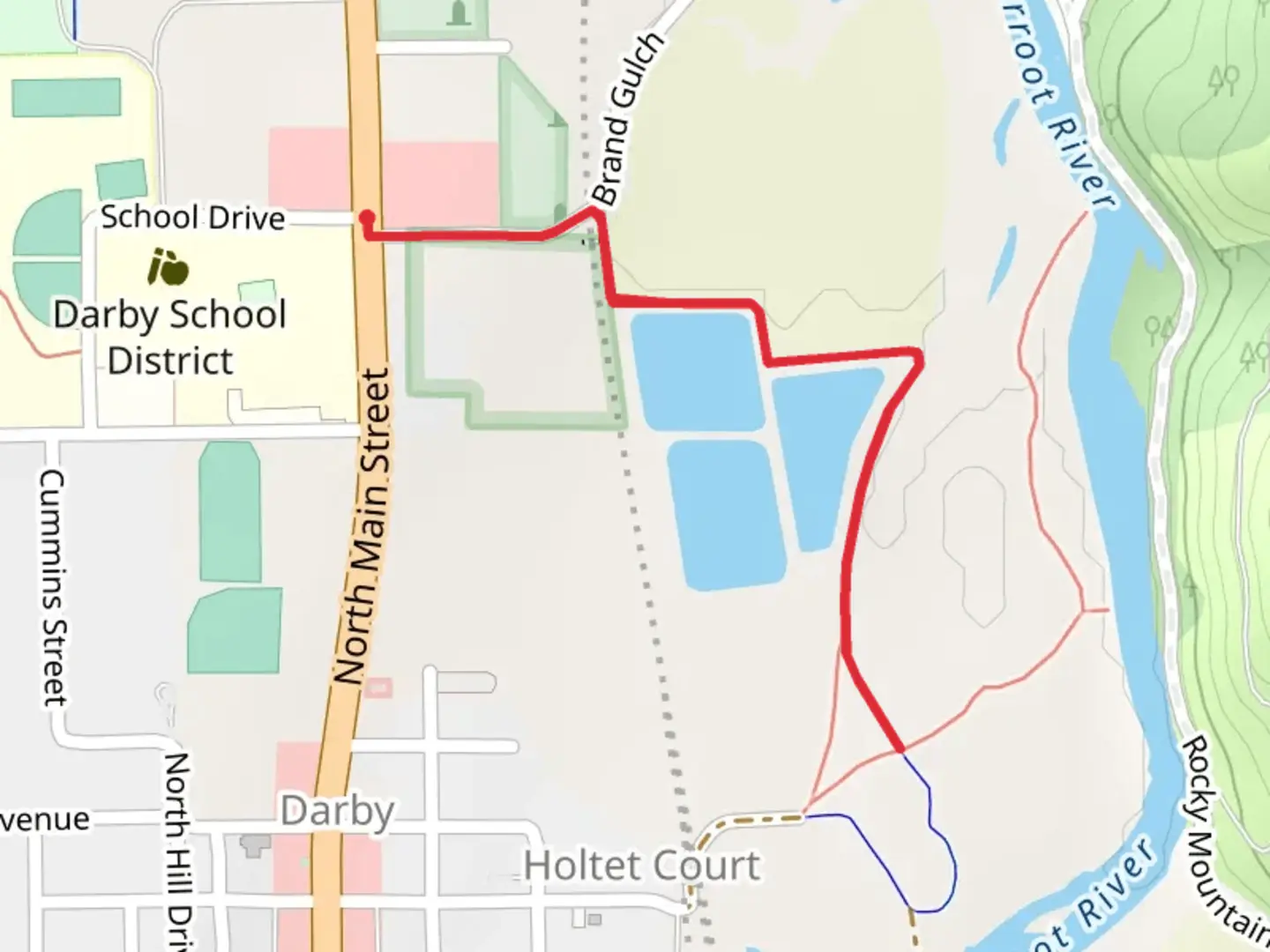 An image depicting the trail Darby Discovery Trail and its surrounding area.