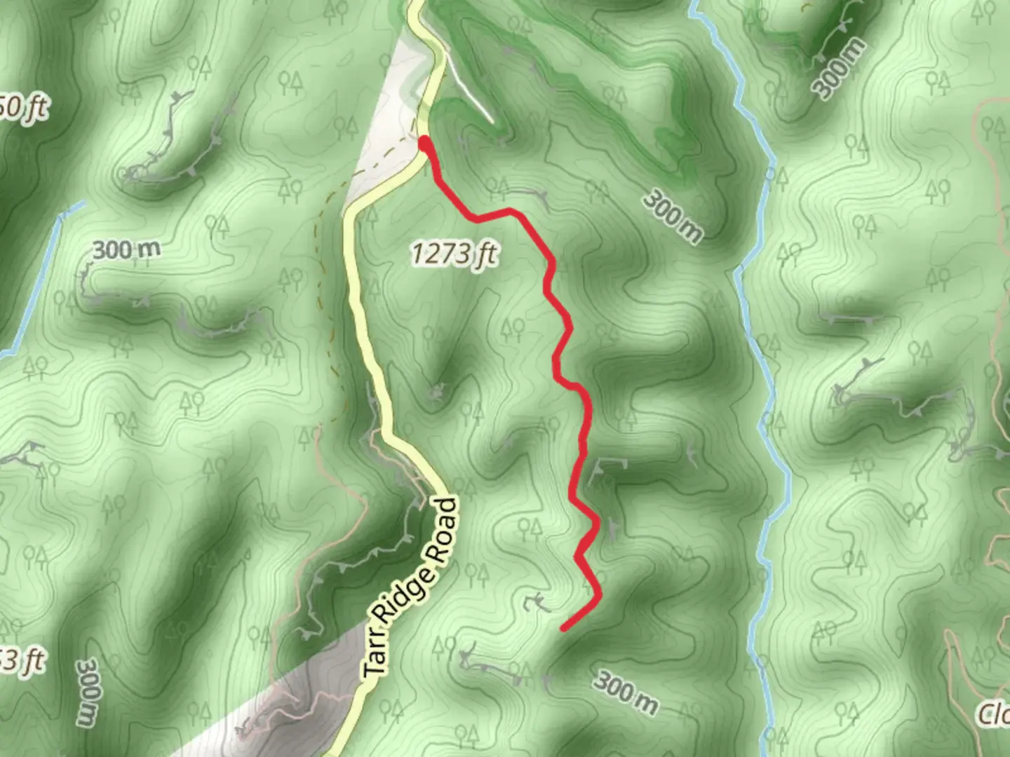 An image depicting the trail Tarr Ridge East Trail and its surrounding area.