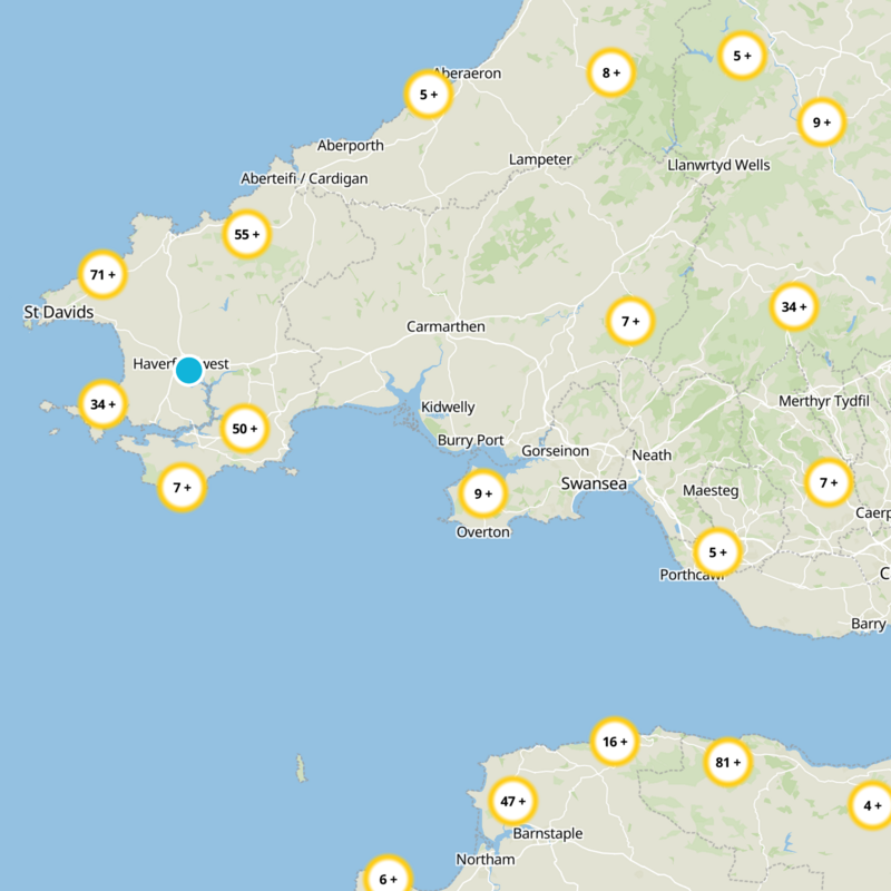 Carmarthenshire Static Map