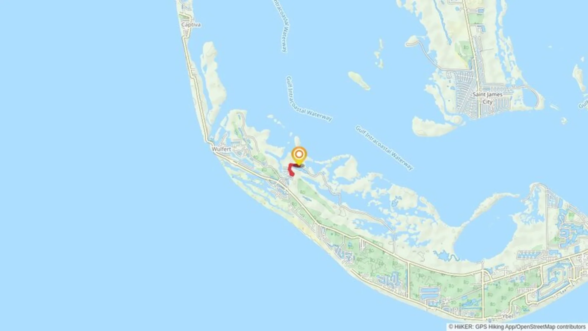 An image depicting the trail Wulfert Keys and Shell Mound Trail and its surrounding area.
