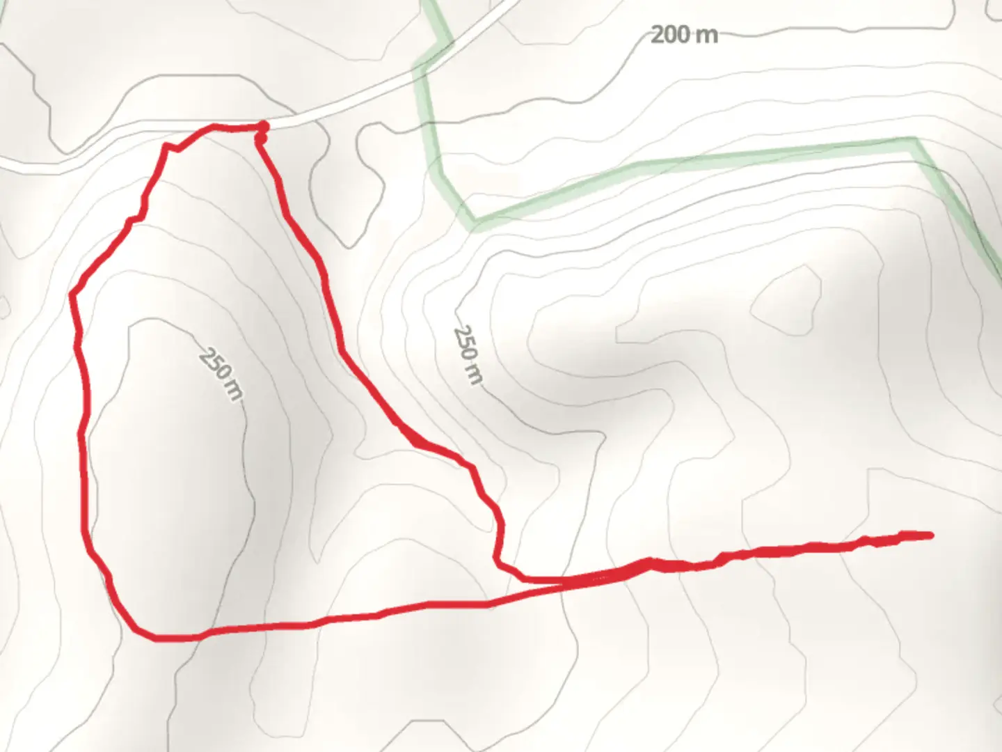 An image depicting the trail Rexmont Road Loop and its surrounding area.