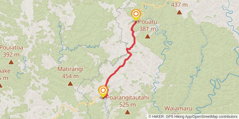 Forgotten World Highway stage 5 Map