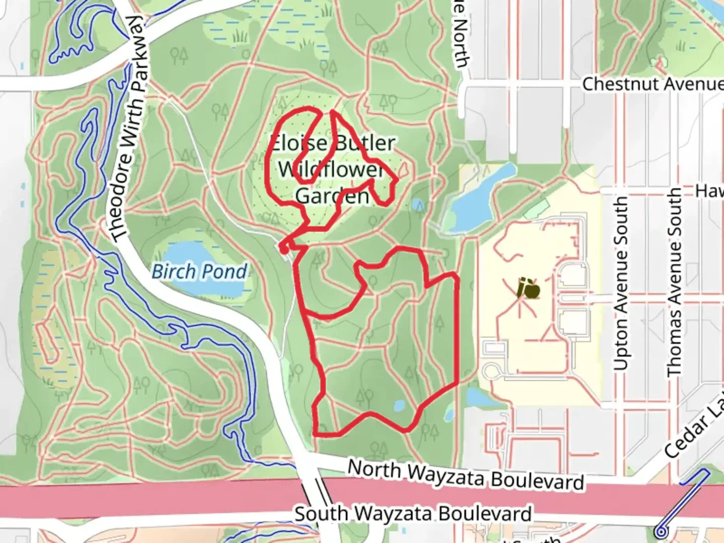 An image depicting the trail Anwatin Pond Loop and its surrounding area.