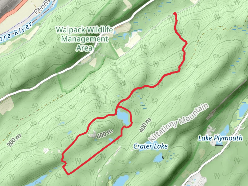 Blue Mt Lake, Hemlock Lake Loop and Buttermilk Falls Trail