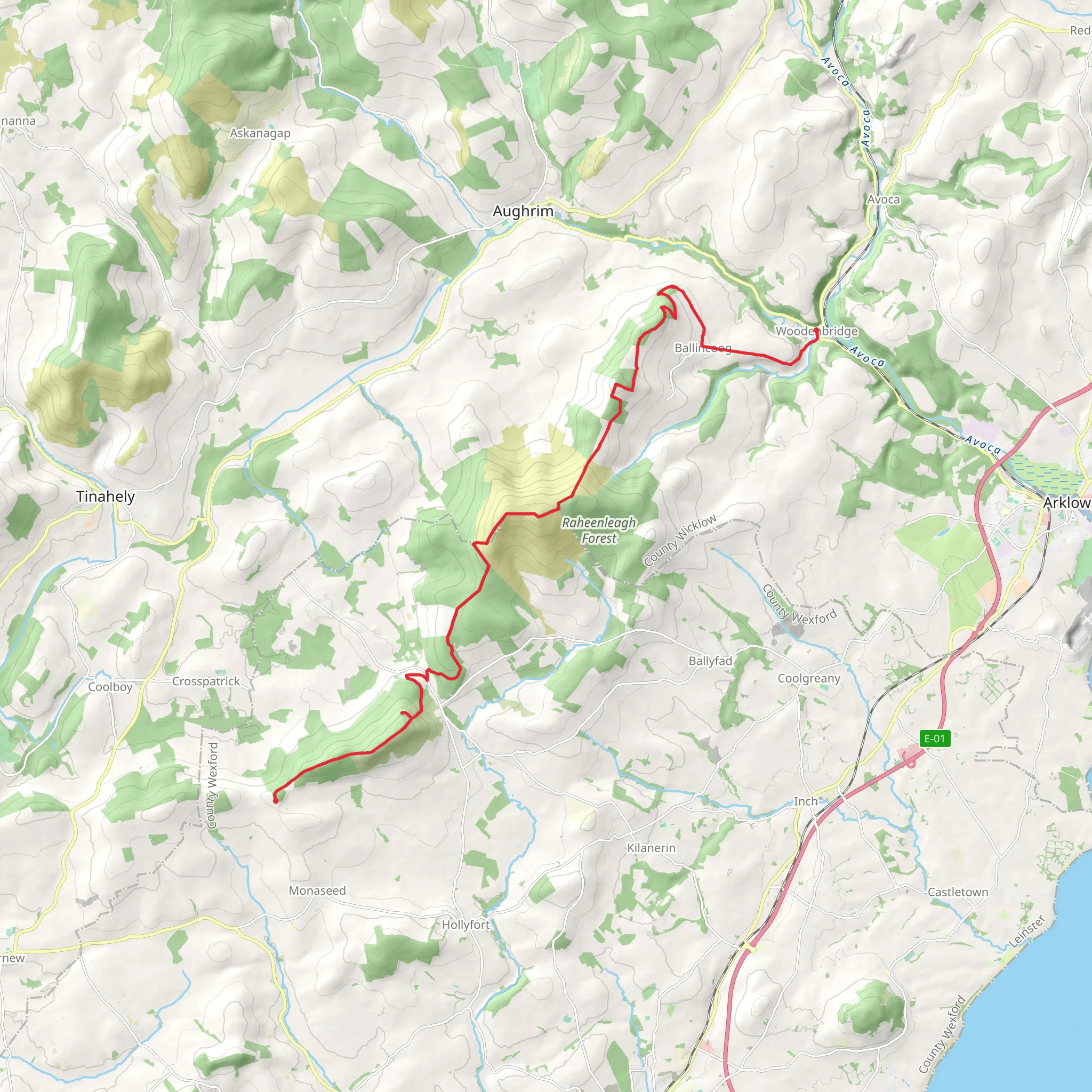 From Cummer to Woodenbridge mobile static map