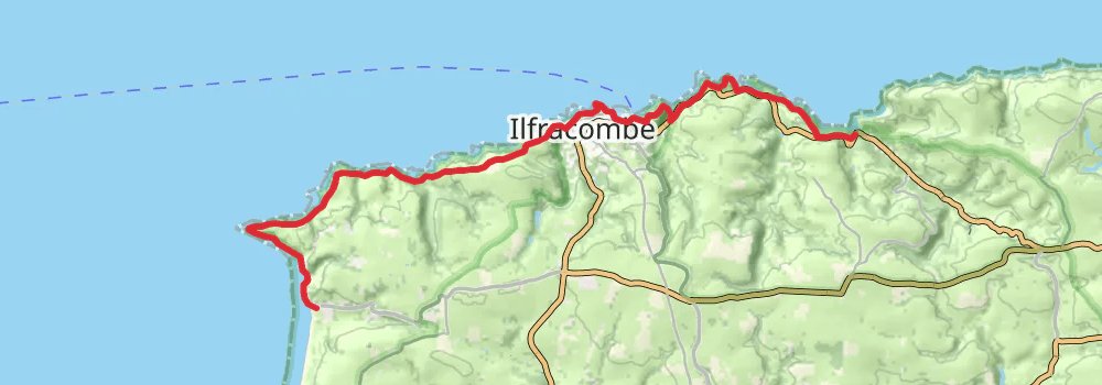South West Coast Path stage 4 Map