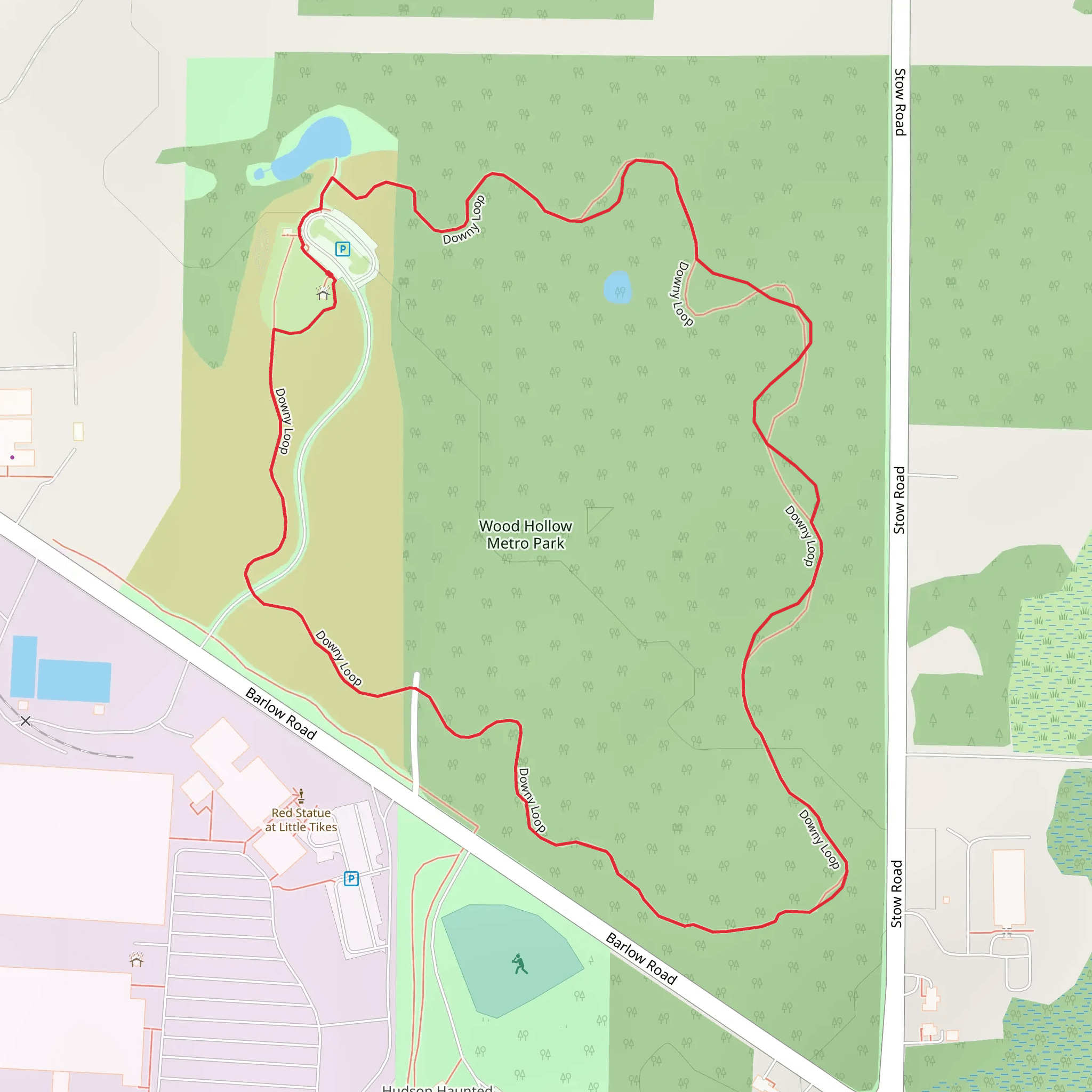Downy Loop mobile static map
