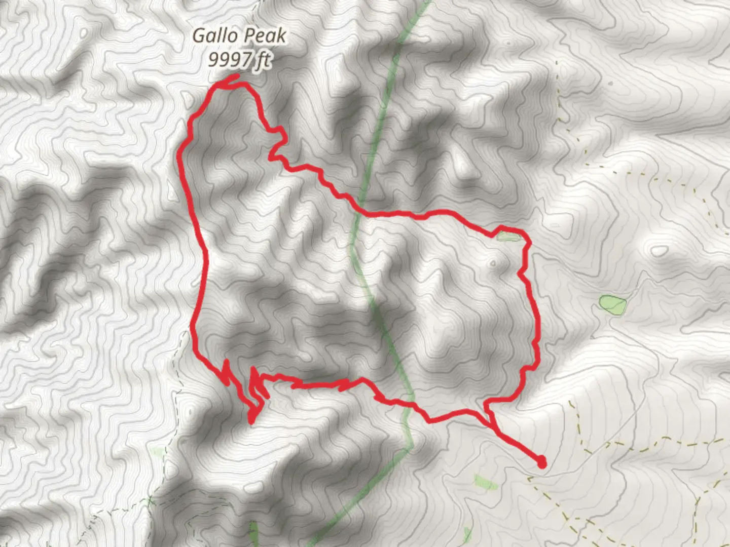 An image depicting the trail Ox Canyon Trail and Red Canyon Trail and its surrounding area.