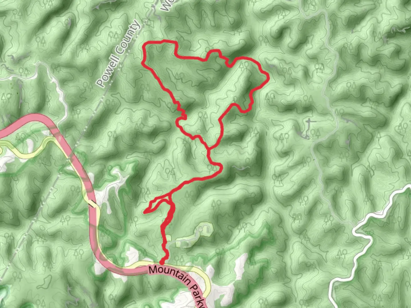 An image depicting the trail Hidden Arch and Koomer Ridge Loop Trail and its surrounding area.