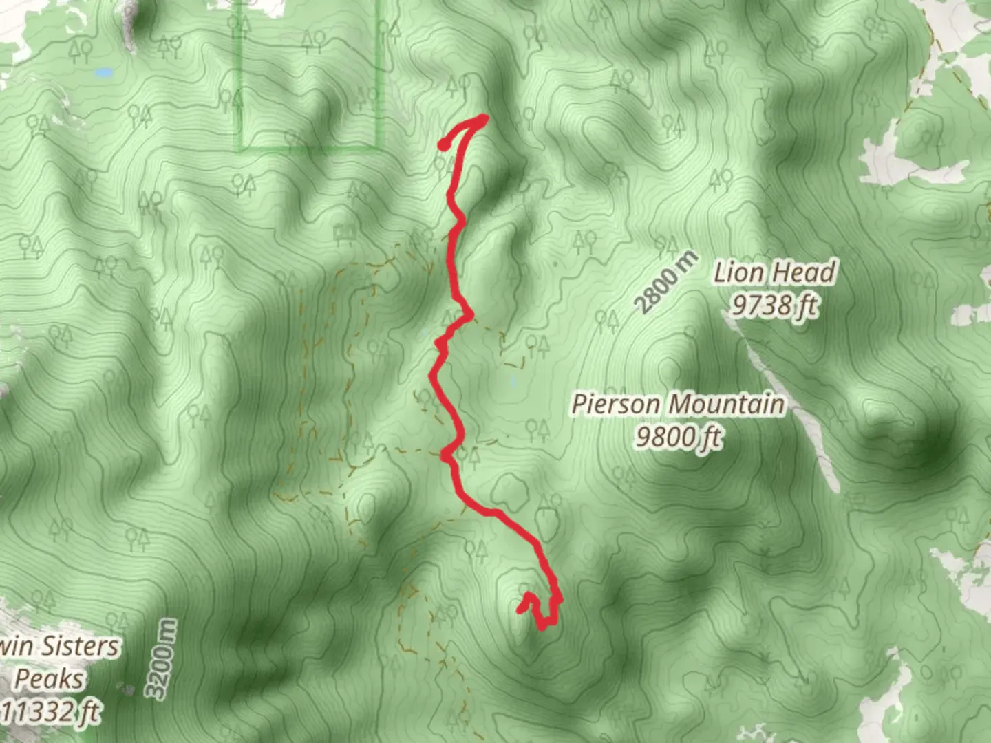 An image depicting the trail Pierson Park Walk and its surrounding area.