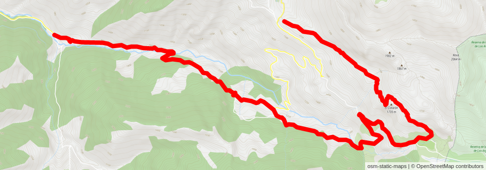Route of the Foces del Río Pino stage 2 Map