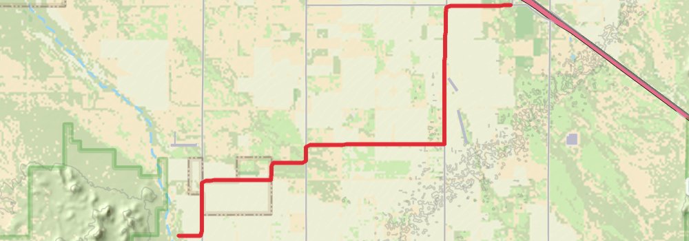 American Perimeter Trail - Southwest Primary stage 25 Map