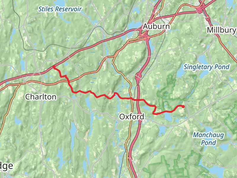 Sacrarrappa Pond and Buffalo Hill via Midstate Trail