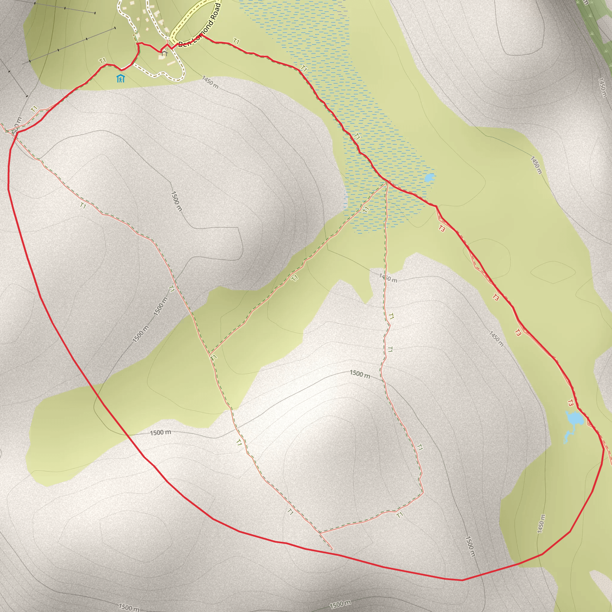 Alpine Village to Little Hell Walk mobile static map