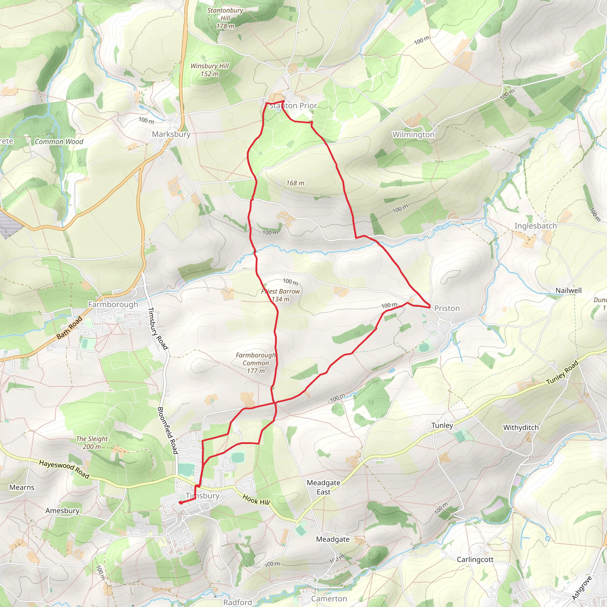 Stanton Prior Loop mobile static map
