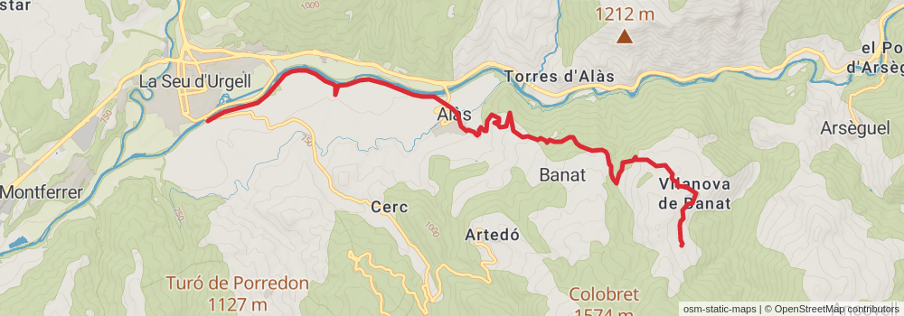 GR 150 Tour of Cadí - Moixeró stage 5 Map
