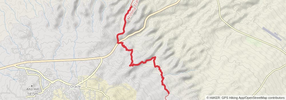 Arizona Trail stage 20 Map