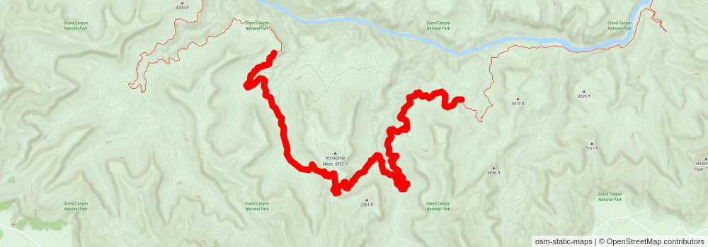 Southwestern Horseshoe Trail stage 56 Map