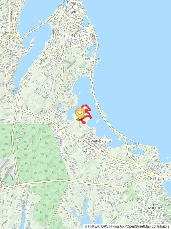 Sengekontacket Pond via Mash Trail and Shad Trail