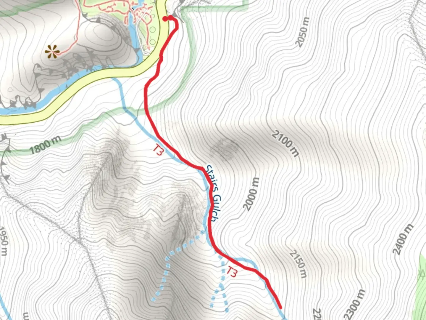 An image depicting the trail Stairs Gulch Walk and its surrounding area.