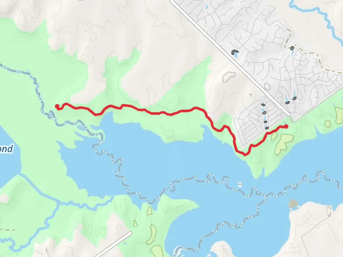 An image depicting the trail Lake Somerville Trailway - Lake Somerville State Park and its surrounding area.