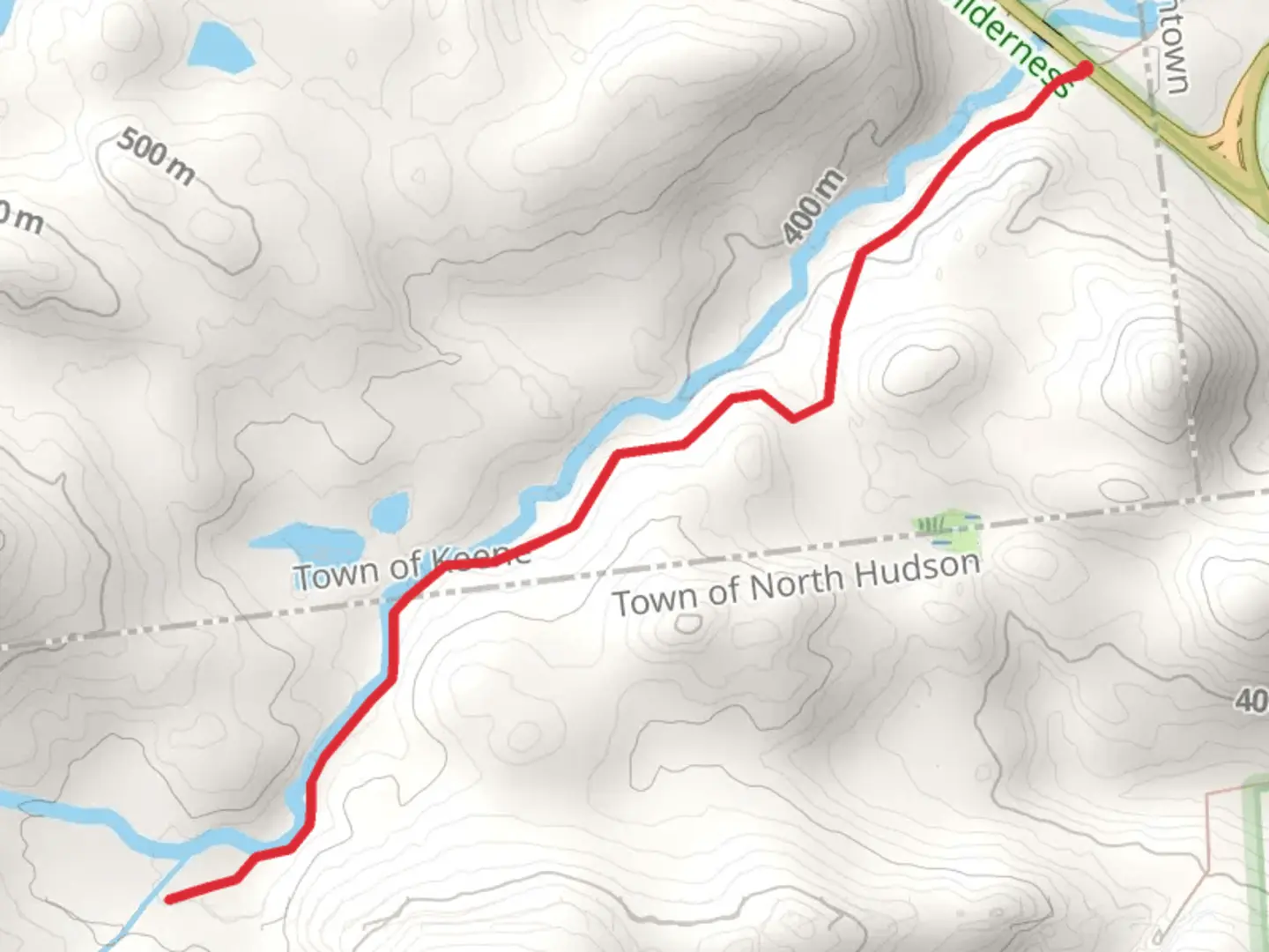 An image depicting the trail South Fork Boquet Trail and its surrounding area.