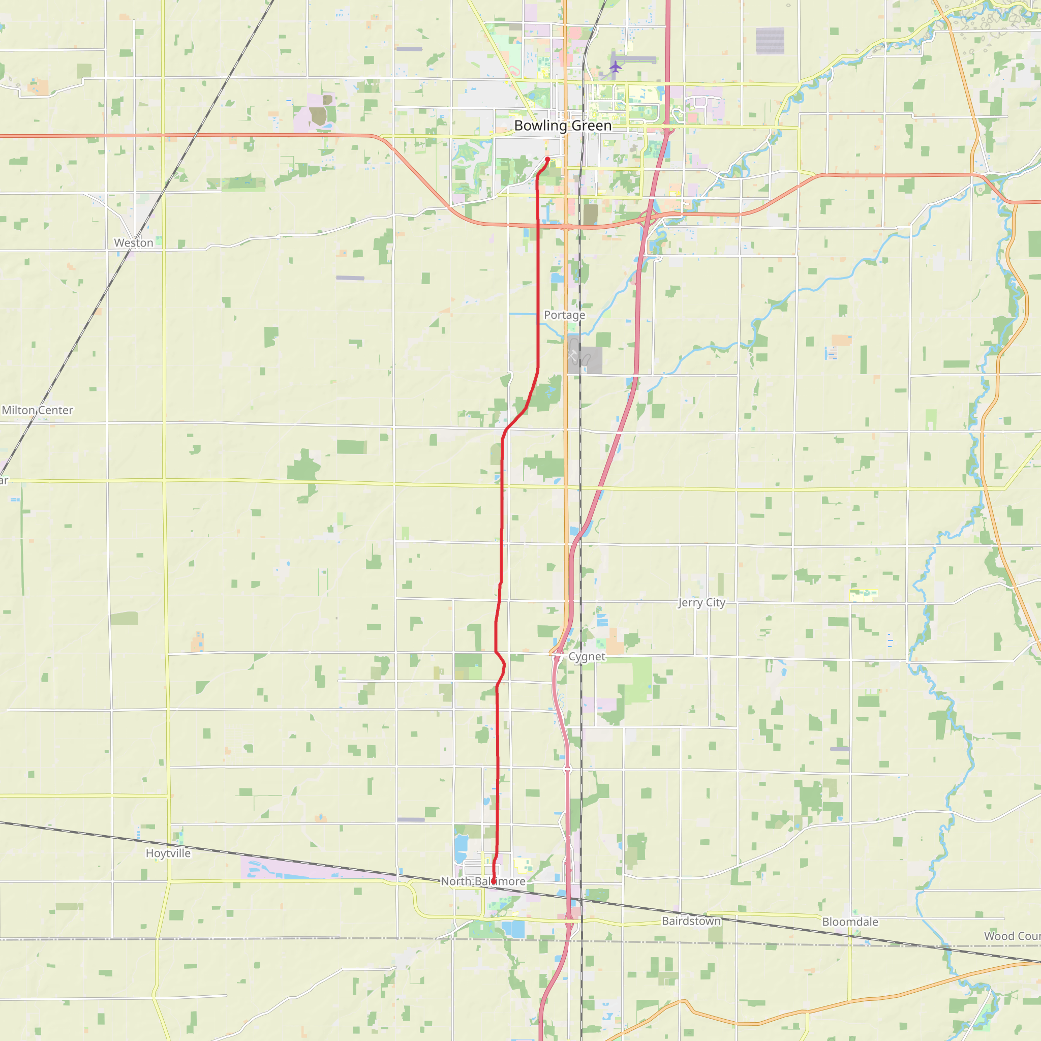 Slippery Elm Trail mobile static map