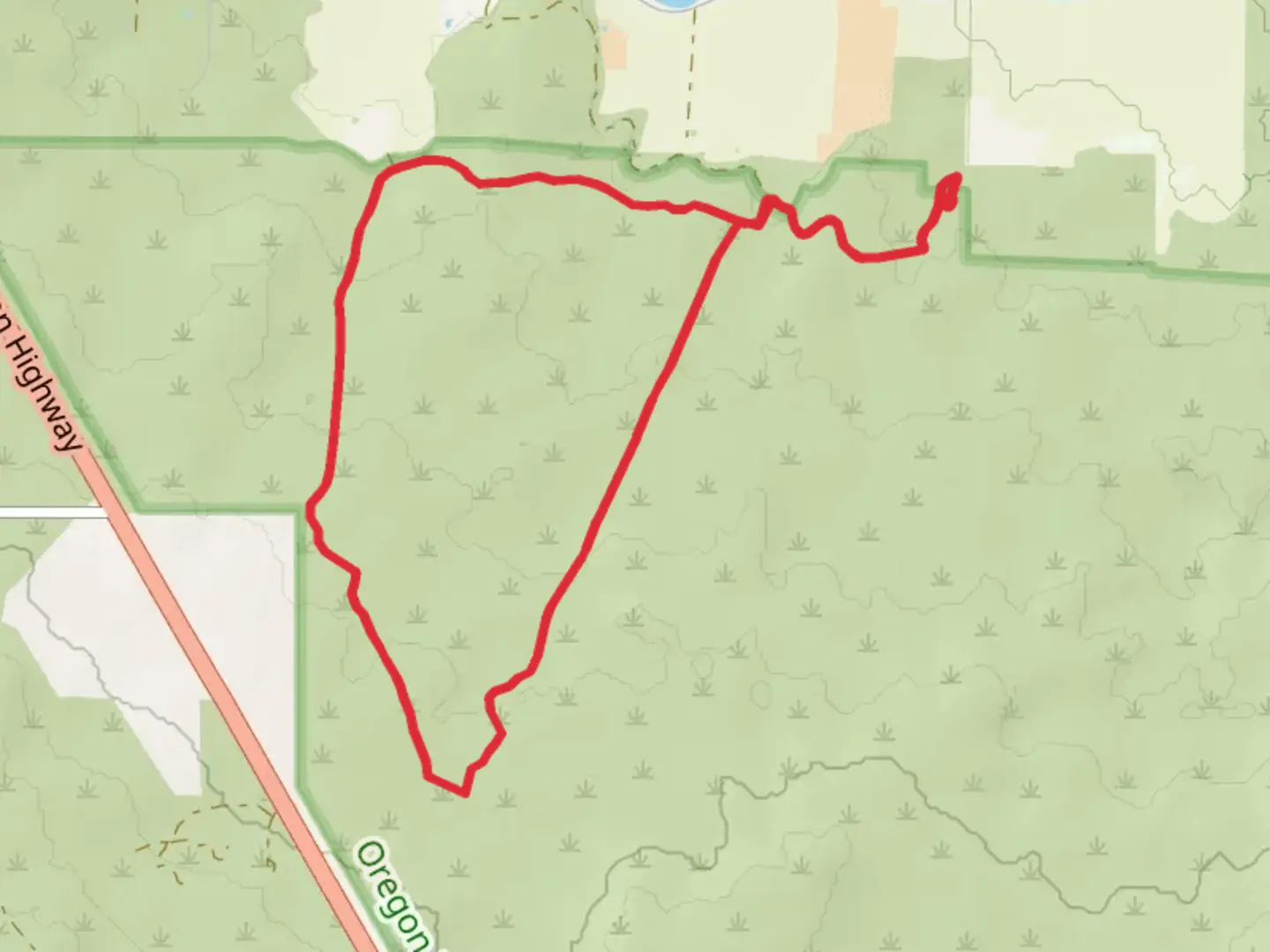 An image depicting the trail Larry Chitwood Loop Trail and its surrounding area.
