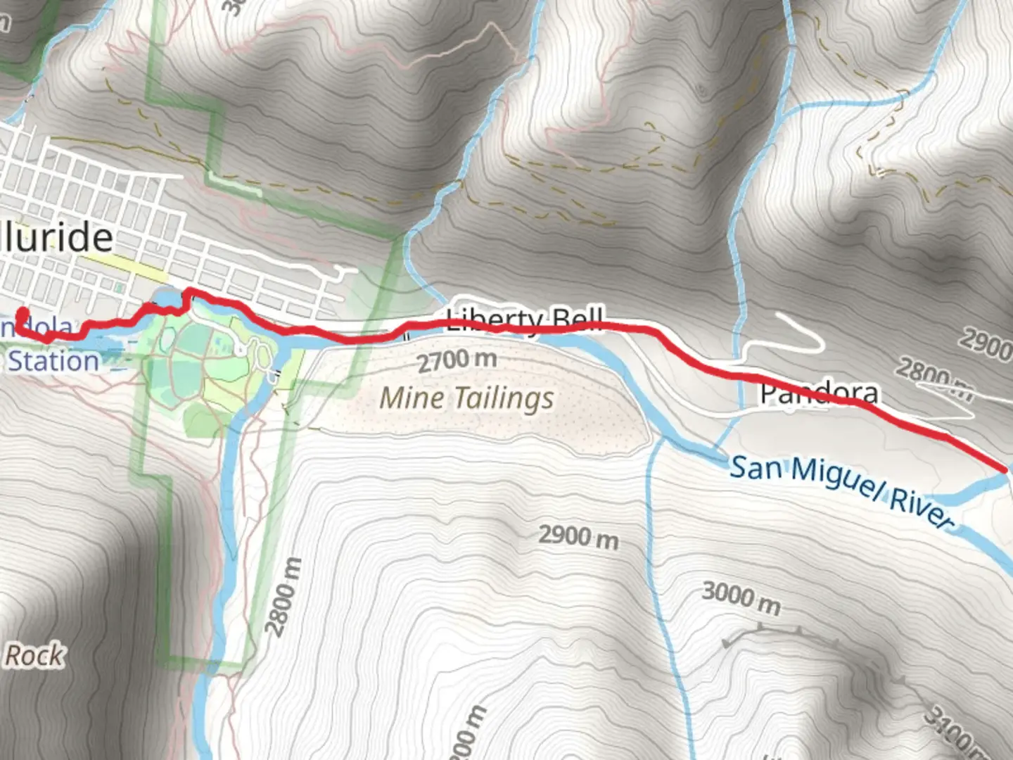 An image depicting the trail San Miguel River Trail and its surrounding area.