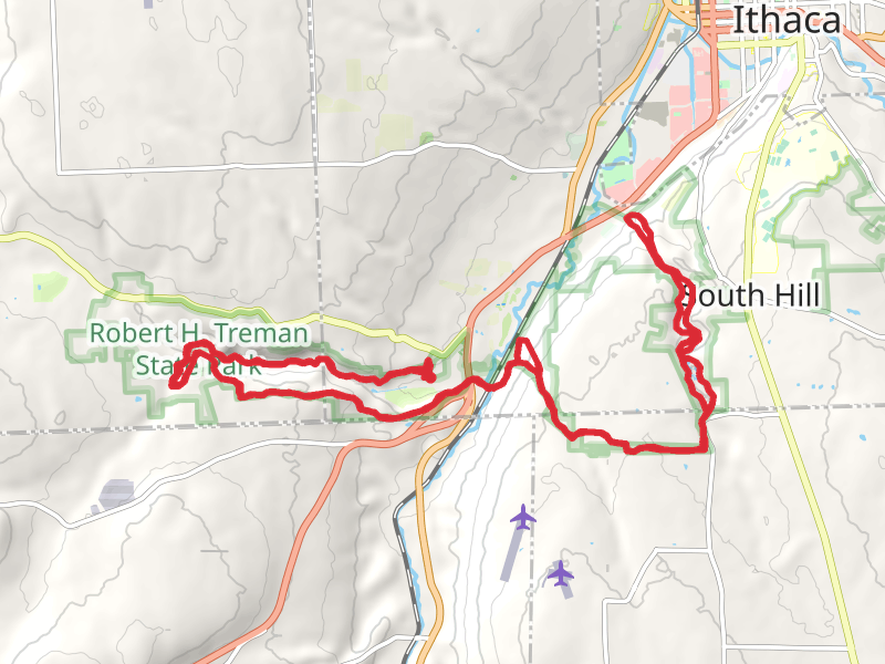Enfield Creek, Lick Brook and Lake Treman Loop Trail