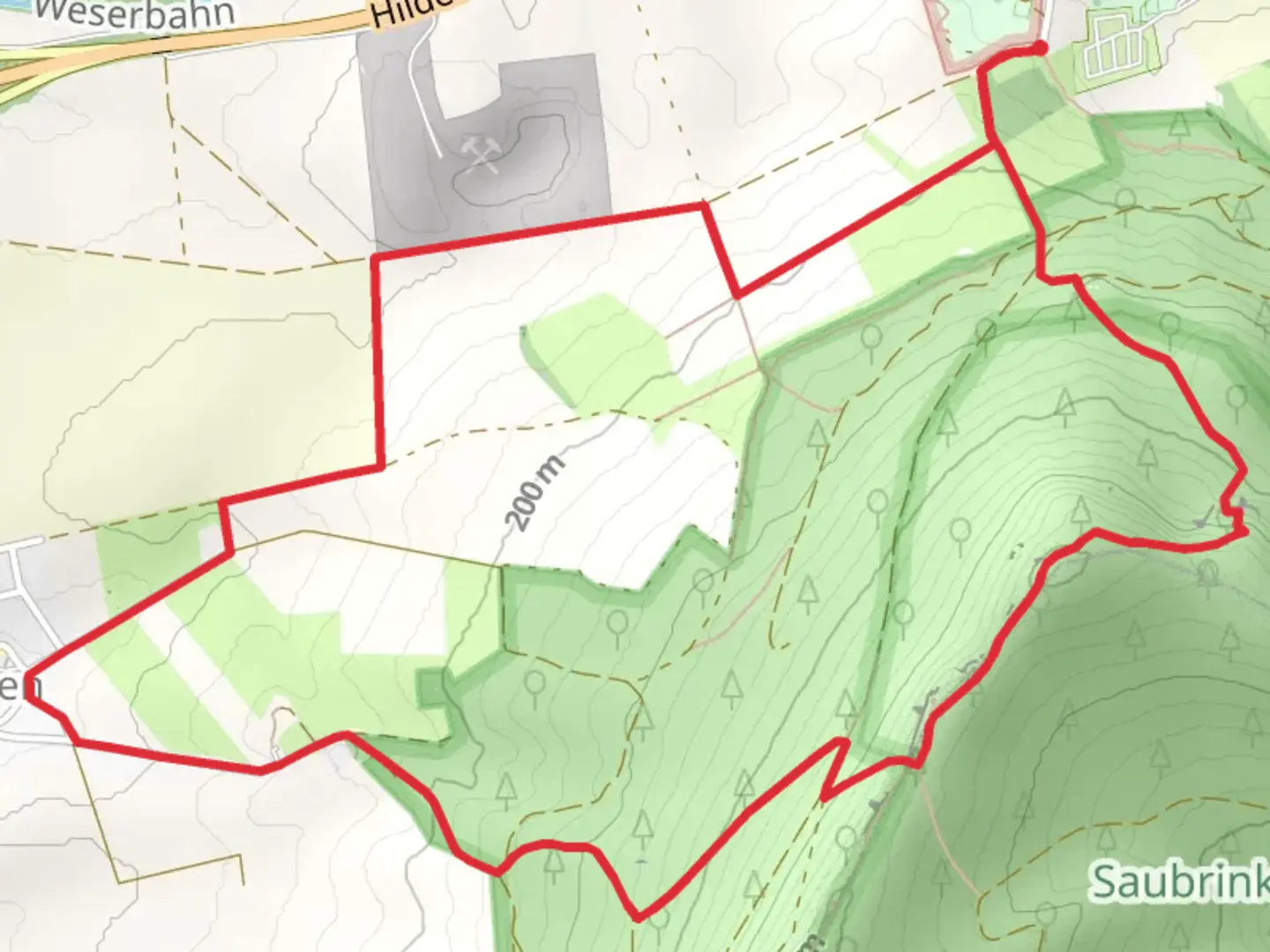 An image depicting the trail CO2 Goetterpfad and its surrounding area.