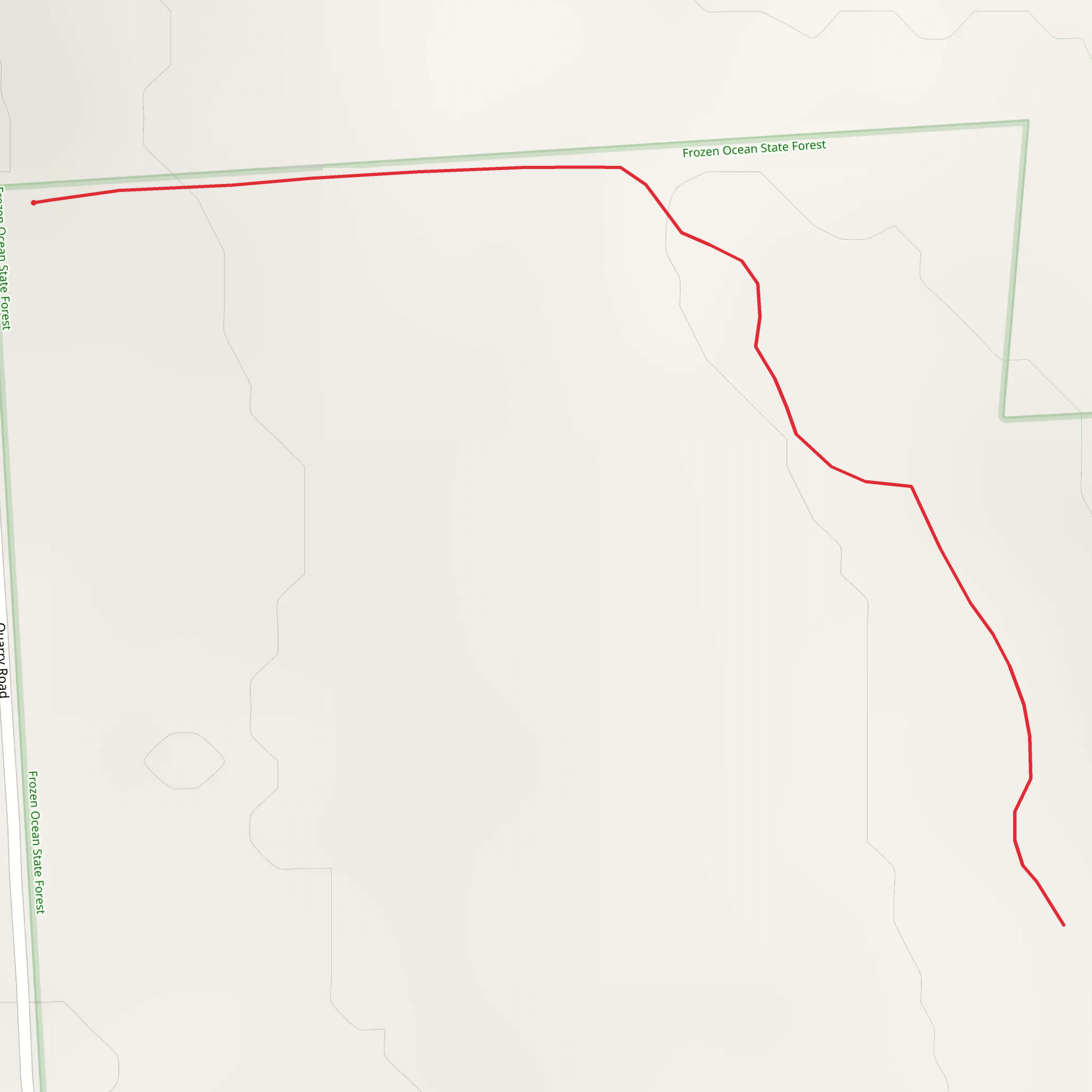 Quarry Road Out and Back mobile static map
