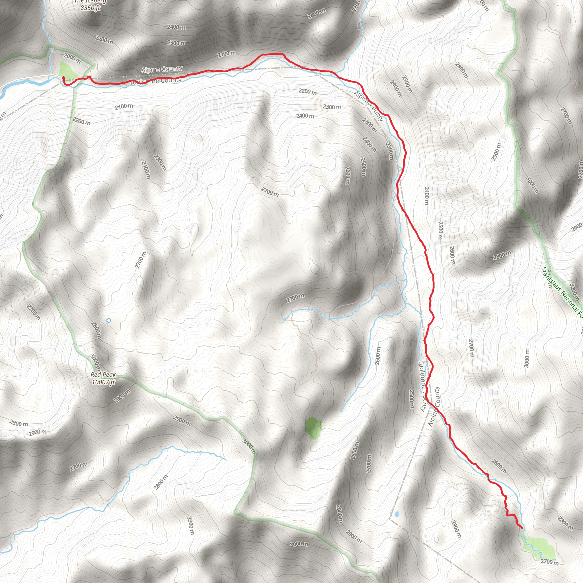 Clark Fork Trail mobile static map