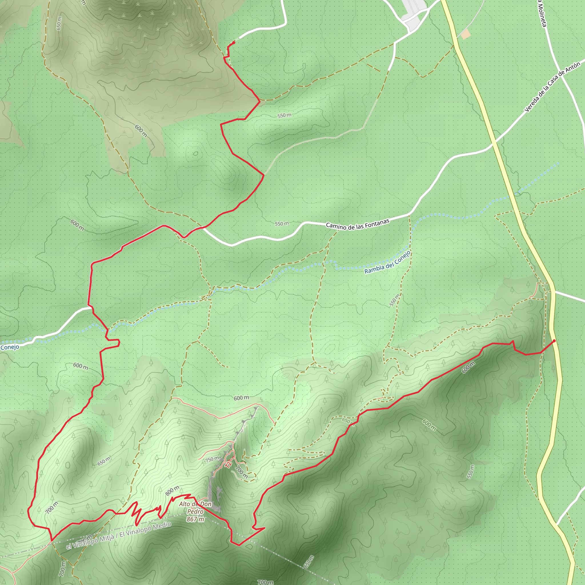Salinas - Alto de Don Pedro - S Isidro PR CV 165 mobile static map