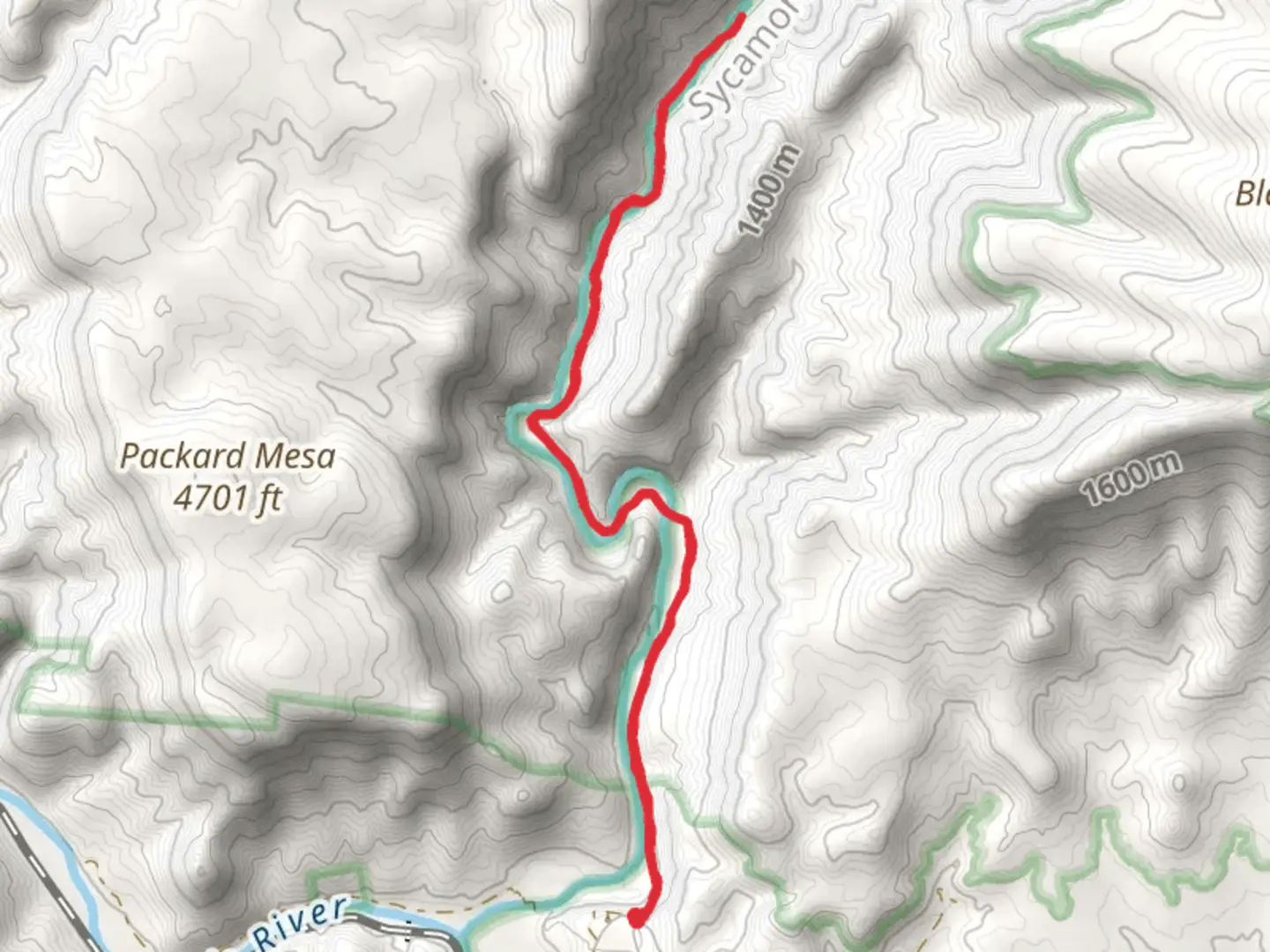 An image depicting the trail Parsons Trail and its surrounding area.
