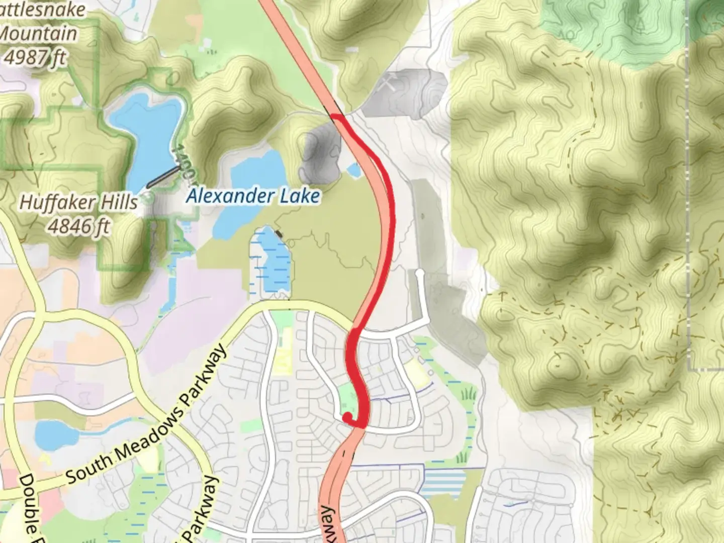 An image depicting the trail Erica Greif Memorial Way and its surrounding area.