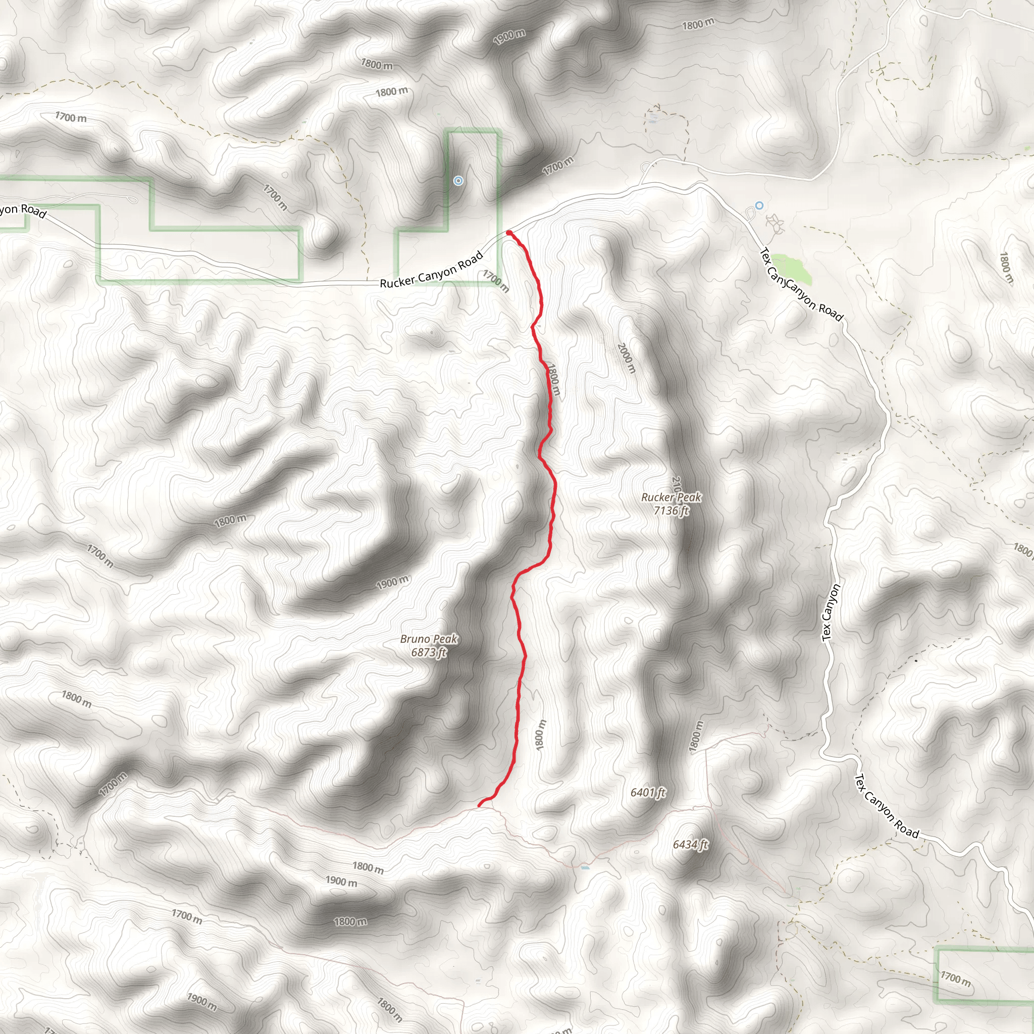 Devils Canyon Trail mobile static map