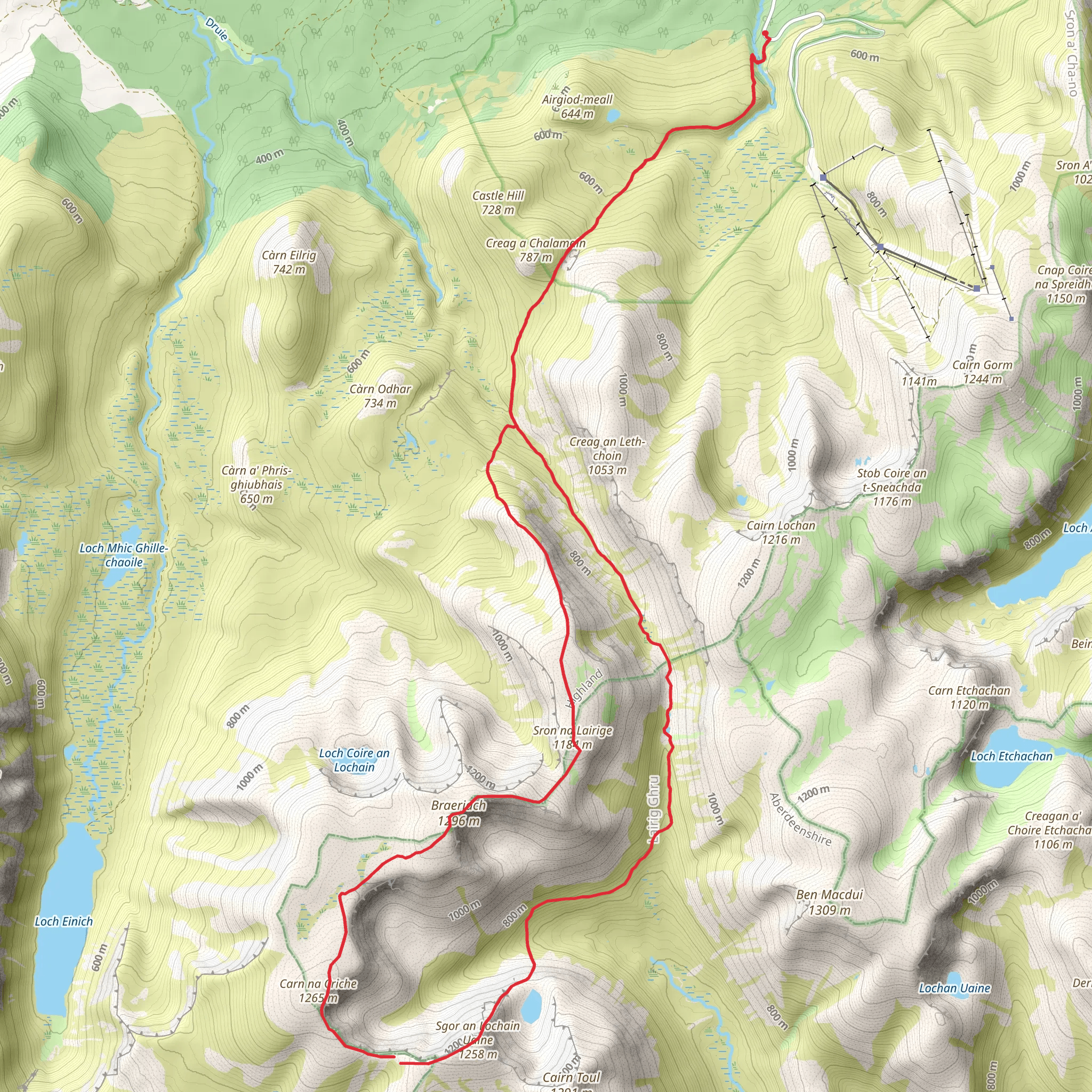 Angel's Peak and North East Ridge Loop mobile static map